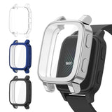 4 Pack Case For Garmin Venu Sq 2 / Venu Sq Screen Protector Case, Soft Tpu All-Around Protective Screen Cover Bumper Frame Compatible With Garmin Venu Sq 2 Music/Venu Sq Music Smartwatch (4Pack B)