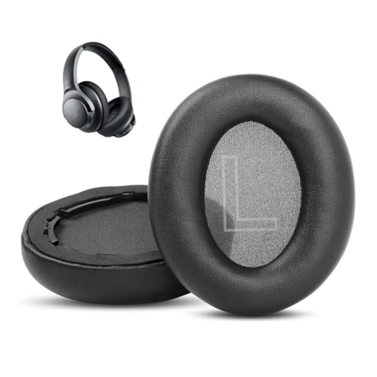 Replacement Earpads Cushion Compatible With Anker Soundcore Life Q20 Q20 Bt Headphone Ear Pads With Softer Protein Leather/Memory Foam