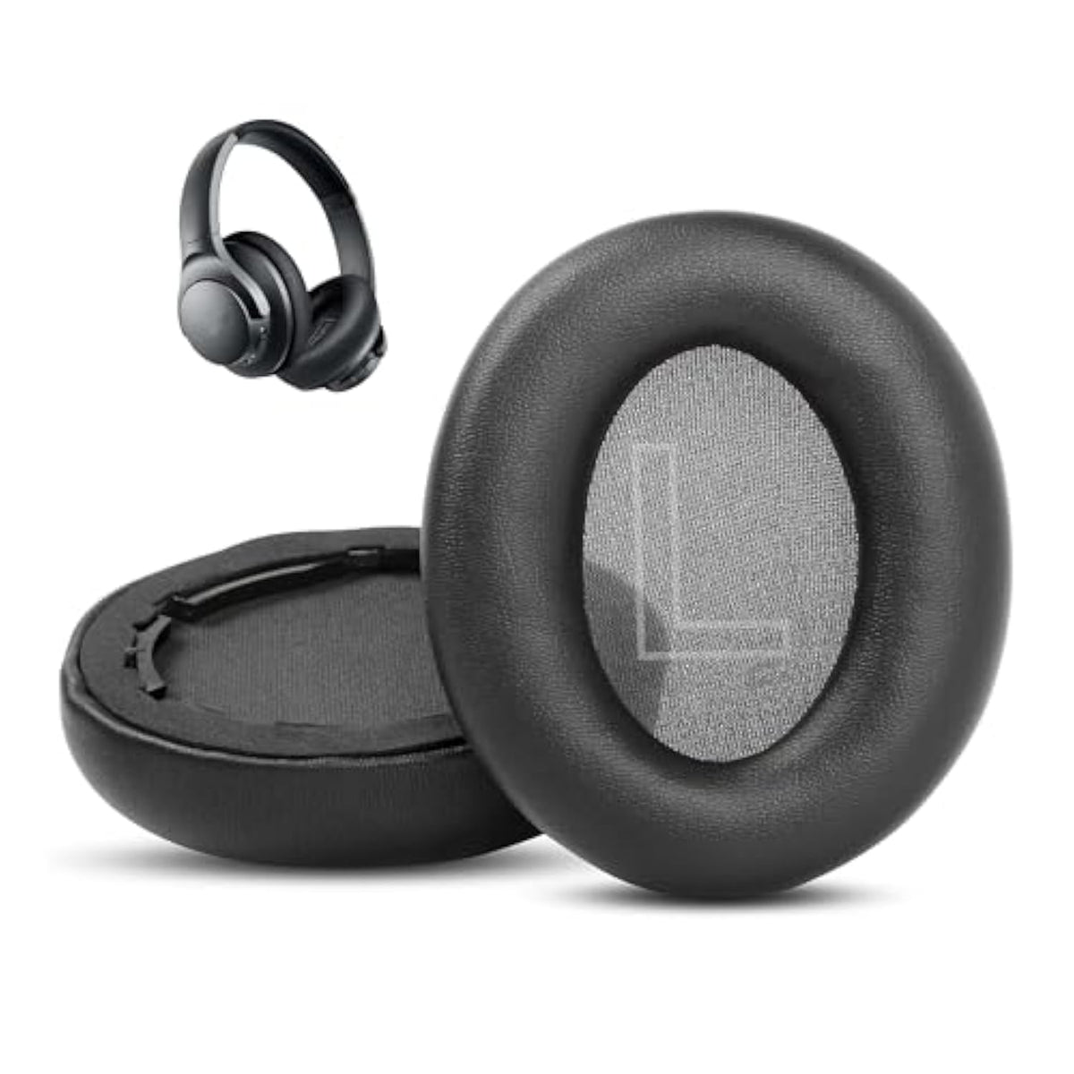 Replacement Earpads Cushion Compatible With Anker Soundcore Life Q20 Q20 Bt Headphone Ear Pads With Softer Protein Leather/Memory Foam