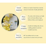 Yellow Balloon Arch Garland Kit-White Balloon 122Pcs For Graduation,Birthday,Easter,Baby Shower,Christmas,Fiesta Party Decoration.