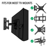 Waterproof Outdoor TV Covers for 55 to 58 inches Outside TV, 600D Thick Fabric TV Screen Protector Cover with Remote Control Pocket - Size 55''W x
