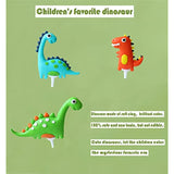 13Pcs 3D Dinosaur Cake/Cupcake Toppers Decorations for Kids' Birthdays/Baby Showers