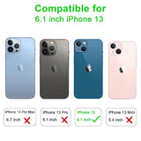 Rose Gold iPhone 13 Wallet Case with Card Holder and Wrist Strap for Women and Men Phone Case Flip Cover for iPhone 13 6.1 inch