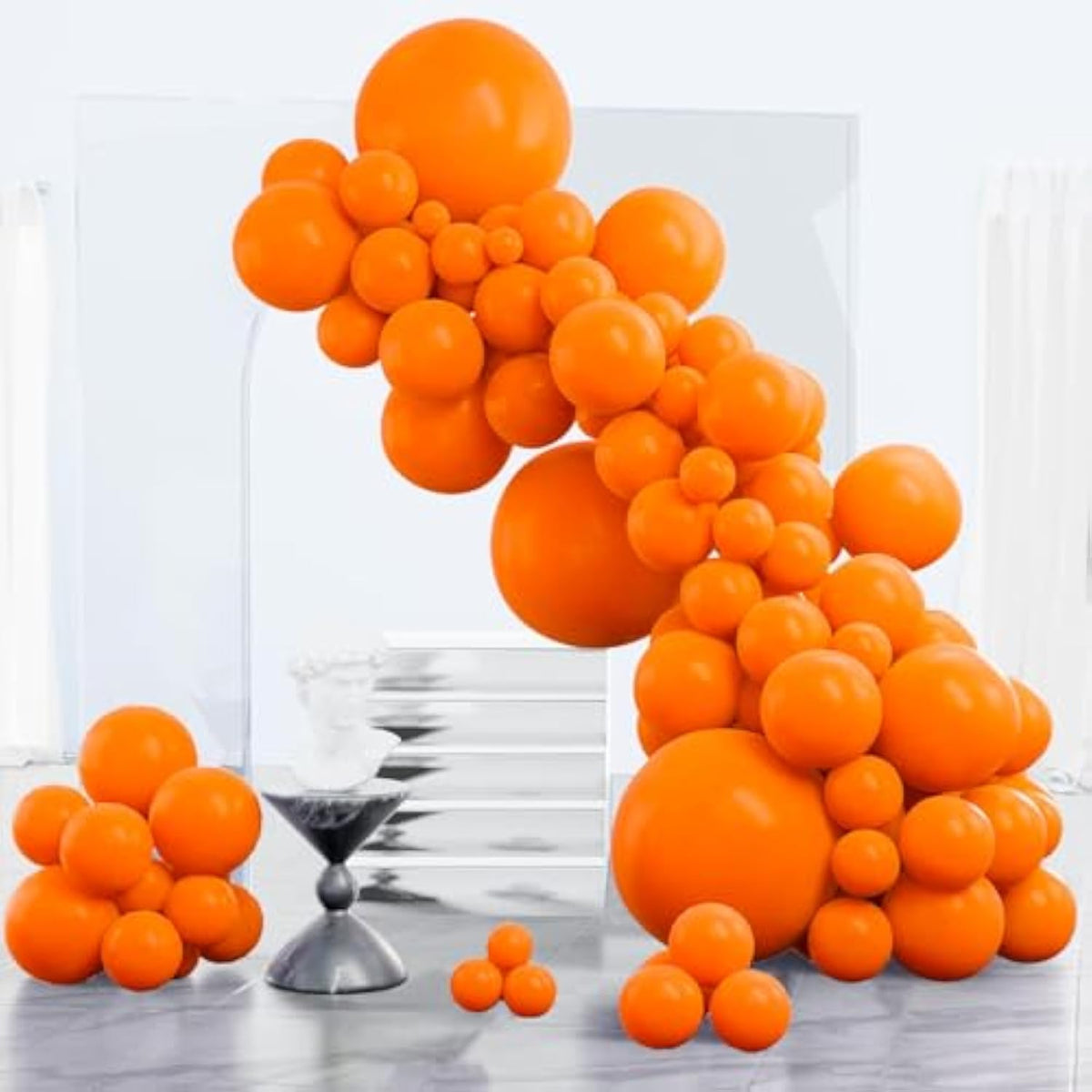 Orange Balloon Arch Kit 123PCS Different Sizes for Fall Thanksgiving Baby Shower Party