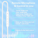 [ MFi Certified] 2 Pack Lightning Wired Earbuds for iPhone, True Plug and Play in-Ear Headphones with Microphone & Volume Control, Noise
