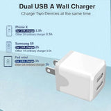 Usb Wall Charger?Dual A Usb Port Cube Power Plug Adapter?Fast Phone Charger Block Charging Box Brick For Phone 16 15 14 13 12 11 Pro Max 10 Se X 8 7 Plus,And More?2 Pack?