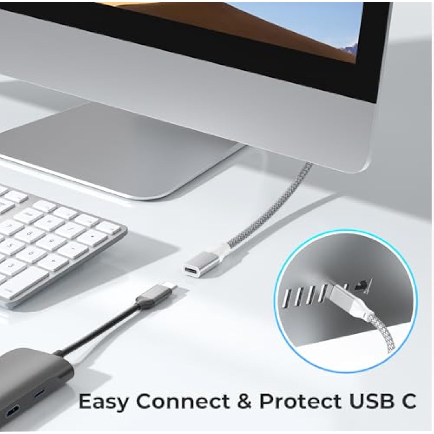 For Iphone 17 16 Pro Max Usb C Extension Cable,6.6Ft/2M,Usb C 3.1 3.2 Gen2 10Gbps Female Male Extender Cord For Apple 15,Ipad Air 4 5,Samsung S25 S24 Plus Ultra,Switch 2,Macbook Pro 2024