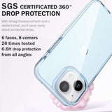 Designed For Iphone 14 Case And Iphone 13 Case, 6.6Ft Drop Protection, Full Body Screen Camera Protective Phone Case, Light Blue