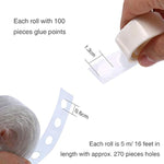 Balloon Arch Kit Balloon Garland Decorating Strip Kit 2 Rolls Tape Strips With 2 Rolls Glue Points Stickers(Single Hole)