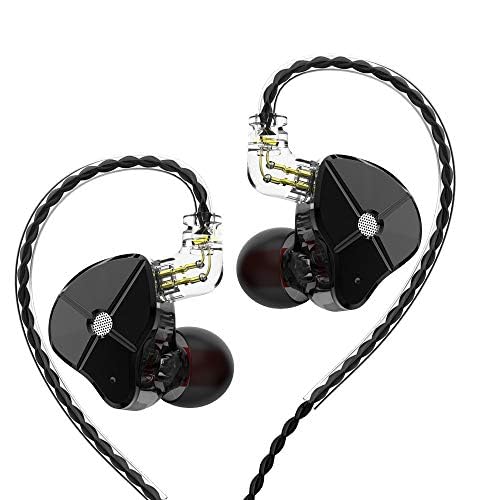 Trn St1 In Ear Monitors 1Dd + 1Ba Dual Driver, Hifi Earphones With 1Dynamic And Balanced Armature Drivers Earbuds (No Mic, Black)