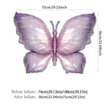 Purple Butterfly Balloon Arch Garland Kit 150 Pcs White Sand Boho Pastel Balloon For Butterfly Theme Birthday Baby Shower Fiesta Party Decorations For Girls