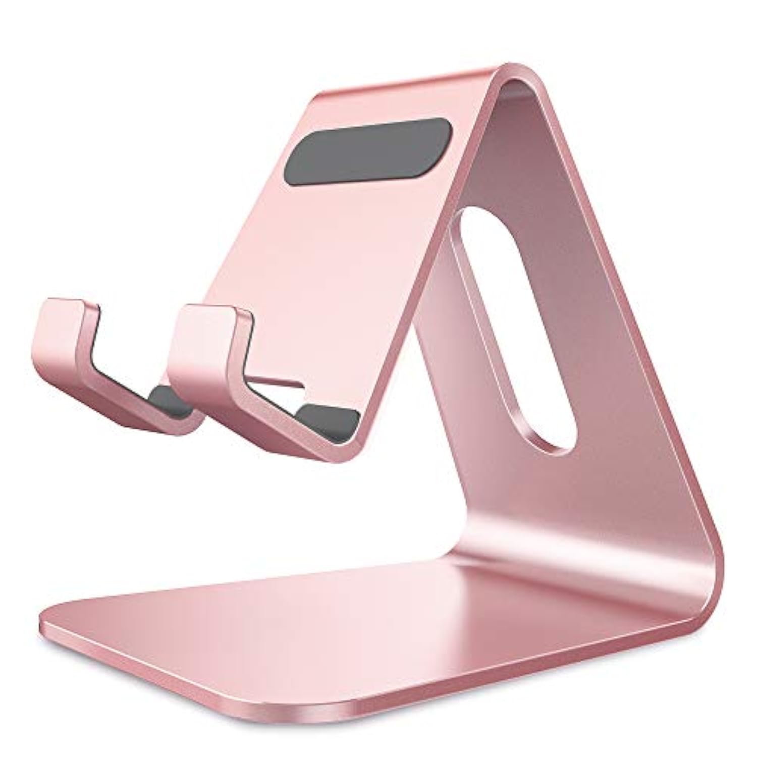 Cell Phone Stand, Cradle, Holder, Aluminum Desktop Stand Compatible With Switch, All Smart Phone, 15 14 13 12 Pro Max Plus Mini Xr X Se 8 Se -Rose Gold