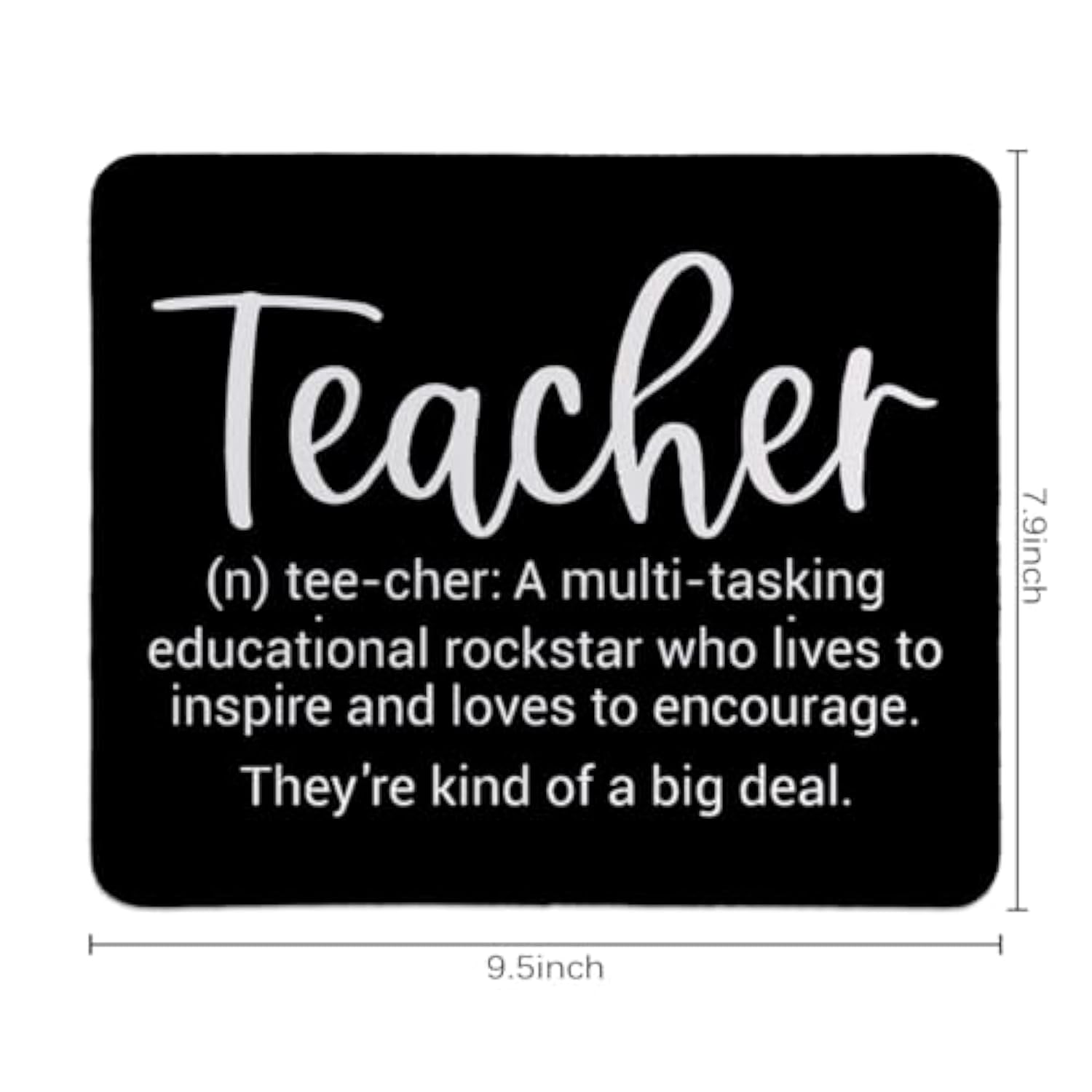 Teacher Appreciation Mouse Pad?Mouse Pads For Desk Accessories Office Gaming Working,Teacher Gifts For Women Men,Teacher Gifts From Student,9.5X7.9 Inches