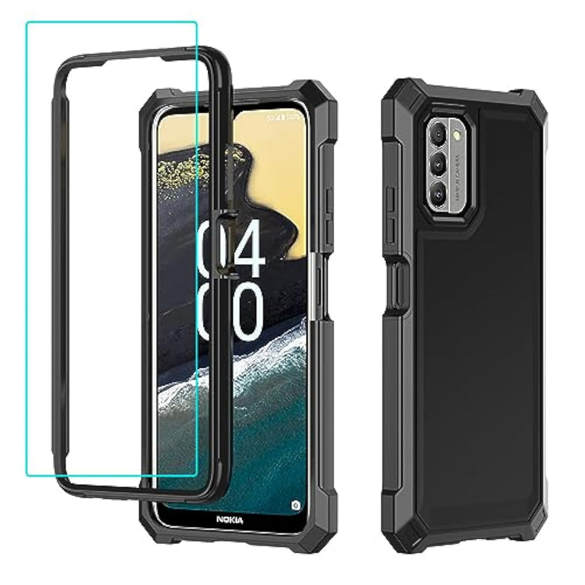 Nokia C300 G100 Full Body Case with Screen Protector Frosted Shockproof Cover