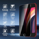 3 Pack For Iphone Se 2020 / Se 2022 8/7 / 6 / 6S Privacy Screen Protector, 9H Hardness Anti-Spy Tempered Glass, Scratch-Resistant ?Anti-Fingerprint?Bubble Free, Easy Install