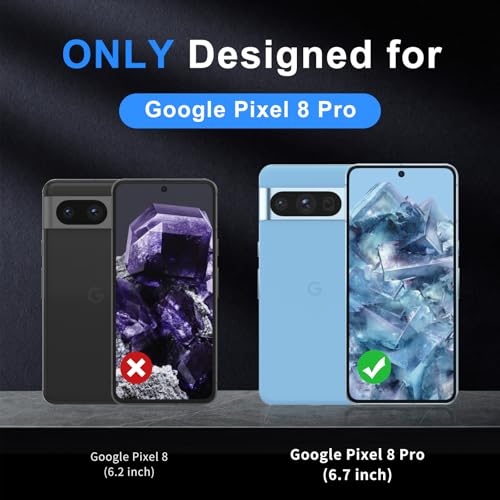 for Google Pixel 8 Pro Case,[Compatible with Magsafe] [Military Grade Drop Tested] Shockproof Magnetic Tough Rugged Protective Phone Case -6.7 inch