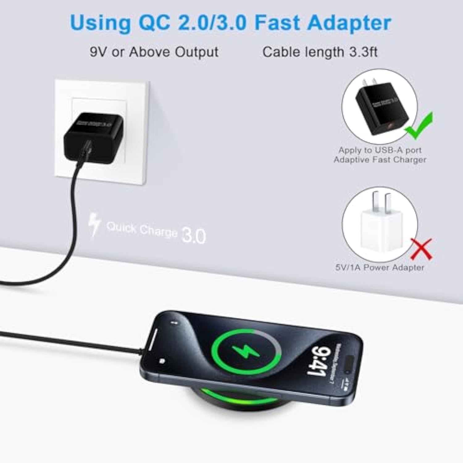 Wireless Charger Fast Charging Pad For Samsung Galaxy S25 Ultra S25+ S25 S24 S23 Fe S22 S21 S20 S10, 15W Android Wireless Charger Phone Charger Station For Iphone 16 15 14, Google Pixel 9A 9 Pro Xl 8A