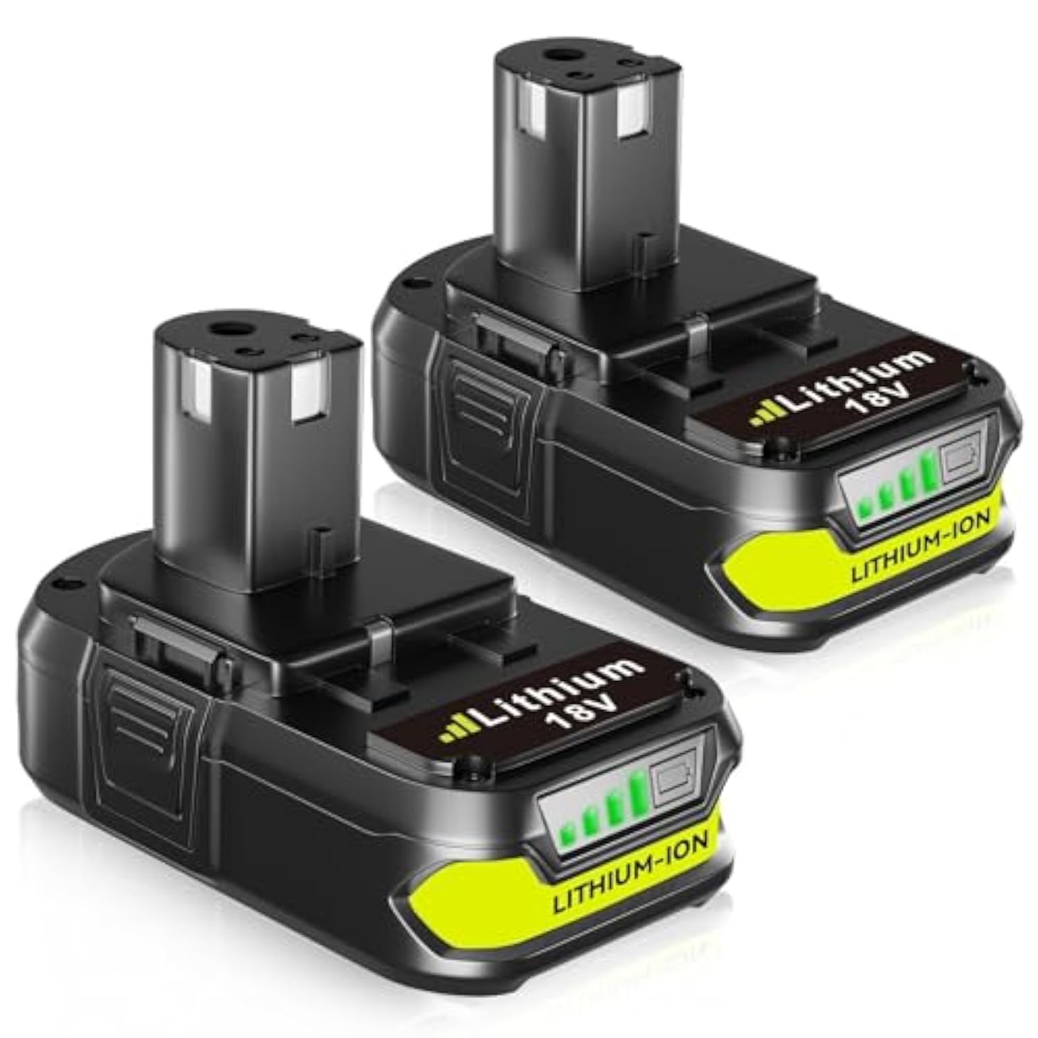 2-Pack 3.6Ah P102 18V Lithium Battery Replacement for Ryobi Cordless Tools