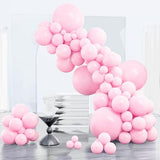 Baby Pink Balloons 152pcs Pastel Pale Light Pink Different Sizes