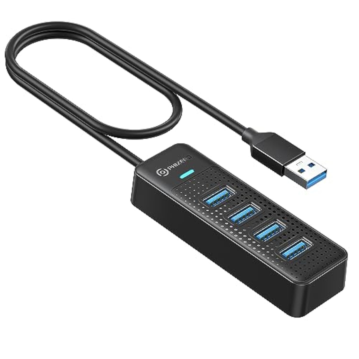 Usb Hub, 4-Port Usb 3.0 Hub Multi Usb Port Expander With 1.6Ft Cable, Fast Dat