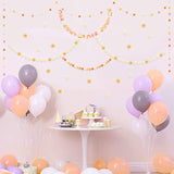 4 Pcs Groovy Party Decorations Garland Felt Ball Hippie Banner And Daisy Boho Garland Set With 6.5 Ft Pom Pom Banner Spring Party Supplies Retro Decor For Wall