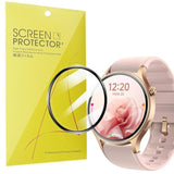 Compatible For Aeac Smart Watch Screen Protector, [3 Pack] 3D Full Coverage Pet Soft Screen Protector Film Compatible For Aeac 1.32 Inches Round Smart Watch (3 Pack)