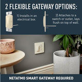 Radiant With Netatmo 15-Amp Single-Pole Wi-Fi Enabled Smart Rocker Light Switch In Light Almond, Wnrl10La