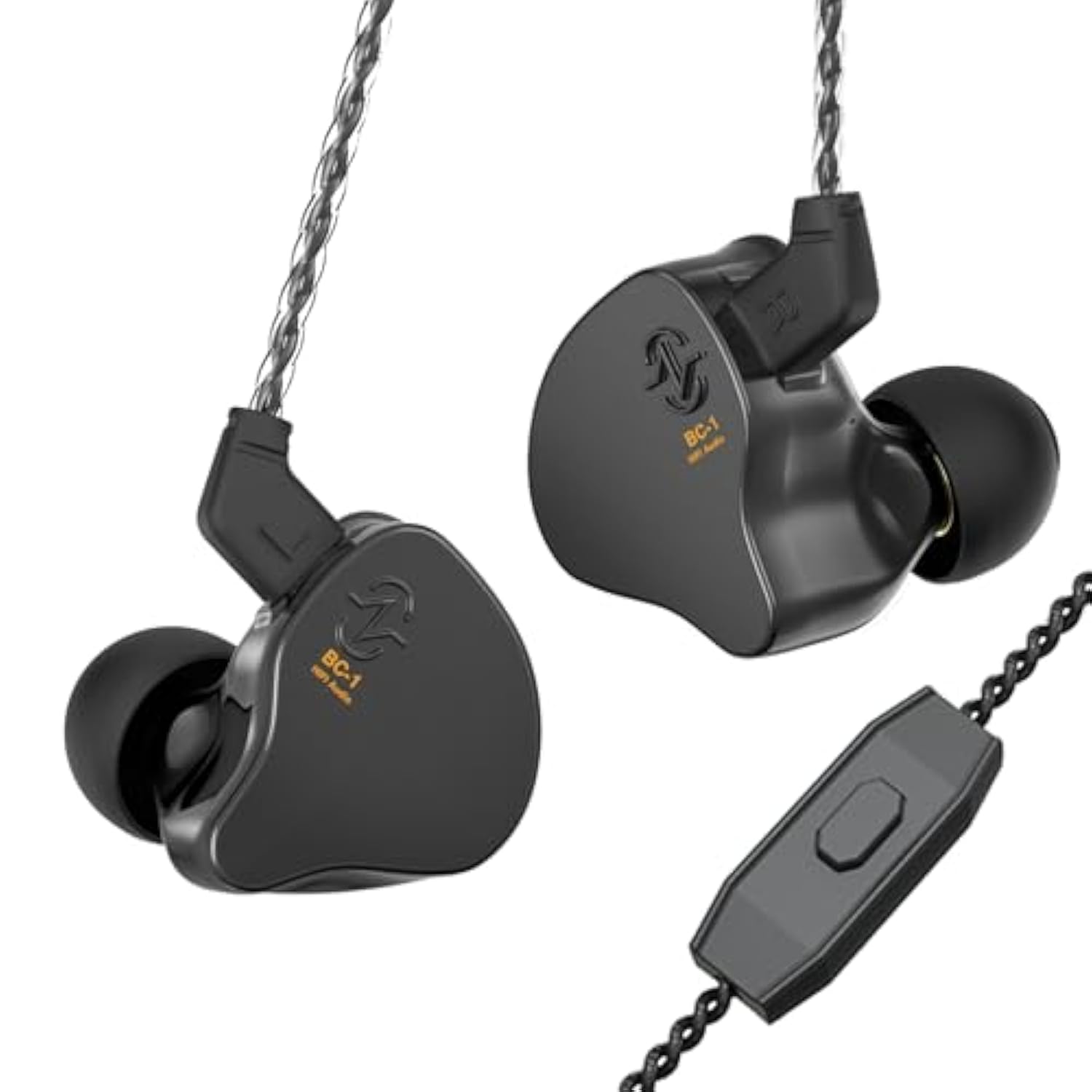Melody Ear Earbuds Wired With Hd Microphone In Ear Monitor Earbuds 1Dd+1Ba Hybrid In Ear Earphones Phone Call Headphones For Running Conferencing Working Riding