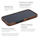 Genuine Leather Case V2 For Iphone 16 With Full Camera Control Cutout, Compatible With Magsafe (Msgl, Brown)
