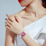 Sport Bands Compatible With Apple Watch Band 38Mm 40Mm 41Mm 42Mm 44Mm 45Mm 49Mm Women Men,Soft Silicone Strap For Iwatch Series 10 Ultra 9 8 7 6 5 4 3 2 1 Se Pink Sand