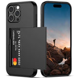 iPhone 16 Pro Max Case with Hidden Card Slot, Shockproof Dual Layer Wallet Cover