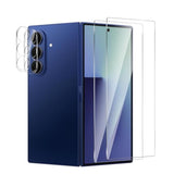 2 Pack For Samsung Galaxy Z Fold 7 Screen Protector+ 2 Pack Camera Lens Protector, 9H Hardness Tempered Glass Film ?Scratch-Resistant?Anti-Fingerprint?Samsung Galaxy Z Fold 7?