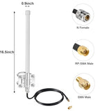 Lora 915Mhz Antenna 5.8Dbi Long Range Antenna With 10Ft Cable For Helium Hotspot Nebra Bobcat 300 Sensecap M1 Hotspot Finestra Hnt Miner& Meshtastic Lora32 915Mhz Esp32 Lora Oled Board