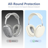 Case For Airpods Max Headphones, Silicone Ear Pad Case Cover/Ear Cups Cover/Headband Covers Accessories For Apple Airpods Max (2024/2020)(Usb-C/Lightning)[4 In 1], Stone