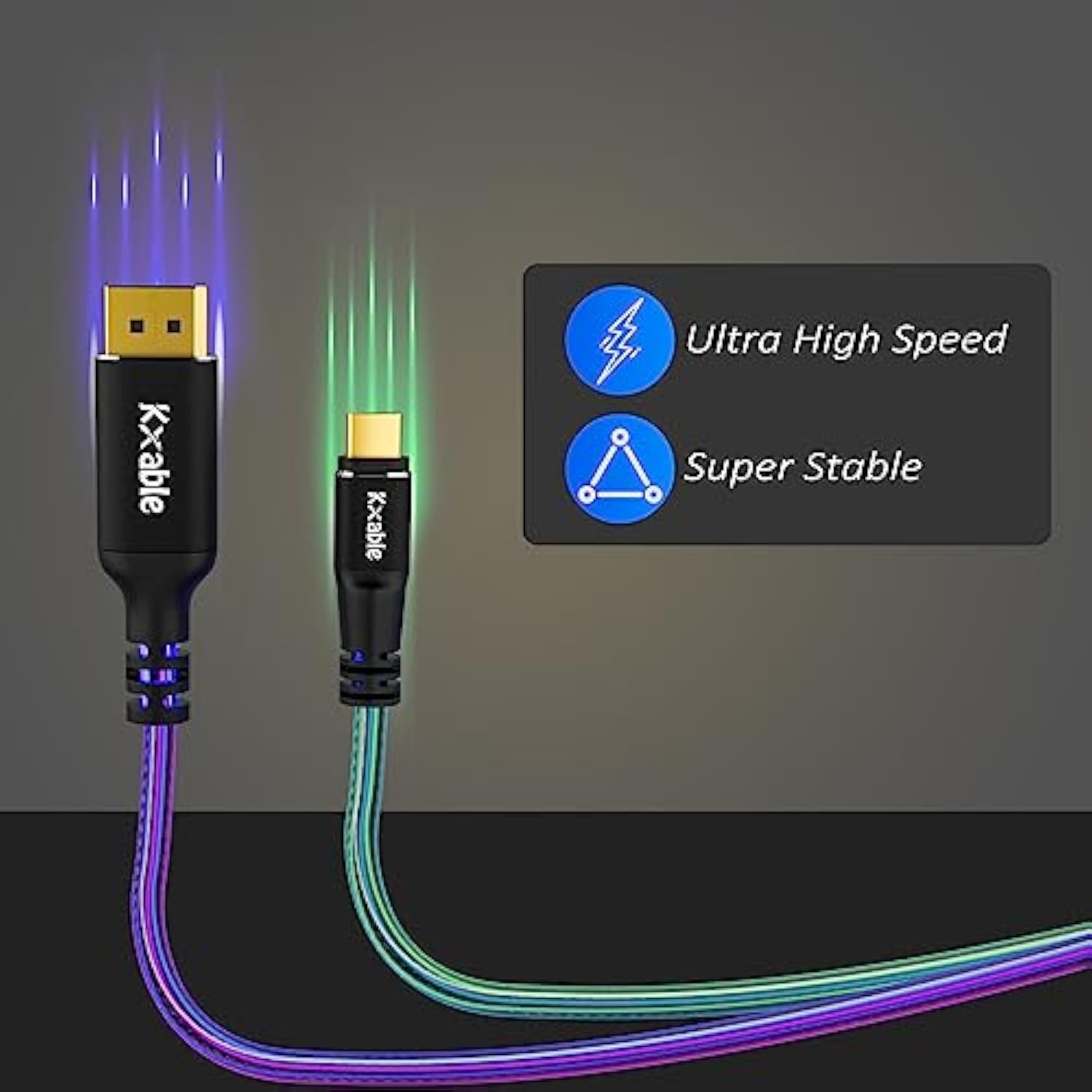 Usb C To Displayport 1.4 Cable 10 Ft, 8K@60Hz, 4K@120Hz, Thunderbolt 4/3 Type