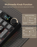 M98 Wireless Mechanical Keyboard w/Screen & Knob, 96% Gaming Keyboard BT/2.4G/USB-C, Hot Swappable Custom Gaming Creamy Keyboard,with 8000mAh Battery