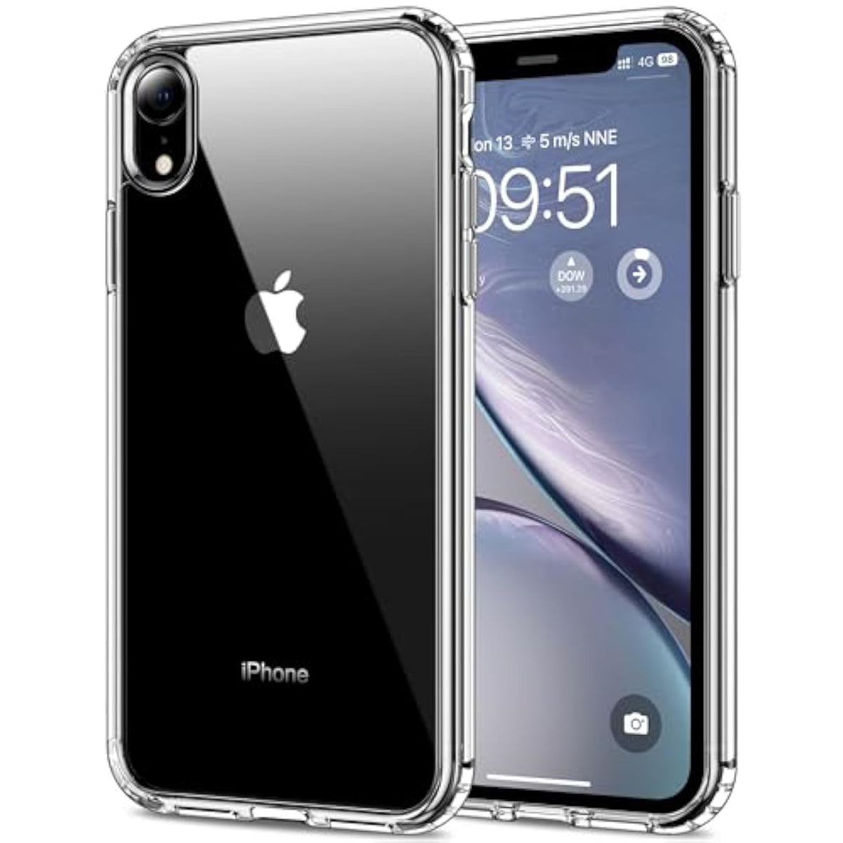 Case For Iphone Xr 6.1-Inch, Non-Yellowing, Drop Protection, Anti-Scratch Transparent Hard Back Phone Cover - Crystal Clear