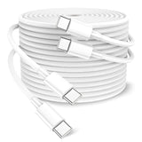 100W Usb C To Usb C Cable 2-Pack 10Ft, Upgraded Fast Charging Usb Type C To Type C Cable, Usb-C Cord Phone Charger Compatible With Iphone 16/15/Samsung/Android/Phone/Pad/Macbook/Pro/Plus/Max Etc.