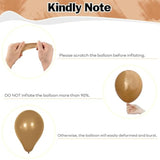 Neutral Brown Balloon Set: 35pcs Khaki, Cream, Mocha, Beige - Baby Shower Decor