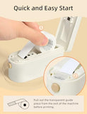 L1 Label Maker Machine With Tape - Portable & Rechargeable Label Makers Compatible With 9 12 16Mm Waterproof Tape - Mini Bluetooth Labeler For Organizing Home Office School