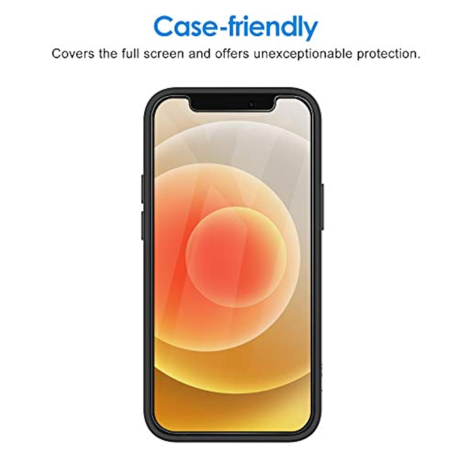 JETech Privacy Screen Protector for iPhone 12/12 Pro 6.1-Inch, Anti Spy Tempered Glass Film, 2-Pack
