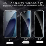 [2+2 Pack] Privacy Screen Protector for iPhone 17 Air, Anti-Spy Shatterproof Tempered Glass with Camera Lens Tempered Glass 9H Hardness Bubble Free Anti-Glare Case Friendly