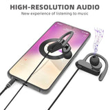 3.5Mm Headphones Sport Wired Earbuds With Microphone Noise Isolating Earphone Hifi Stereo Over Ear Buds Wired Plug In With Ear Hook For Samsung Galaxy A15 A03S A14 S10 A12 Moto Switch Mp3 Running Fit