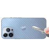 For Iphone 13 Pro Max Back Screen Protector 3D Carbon Fiber Ultra Thin Protective Film-2 Packs-Transparent