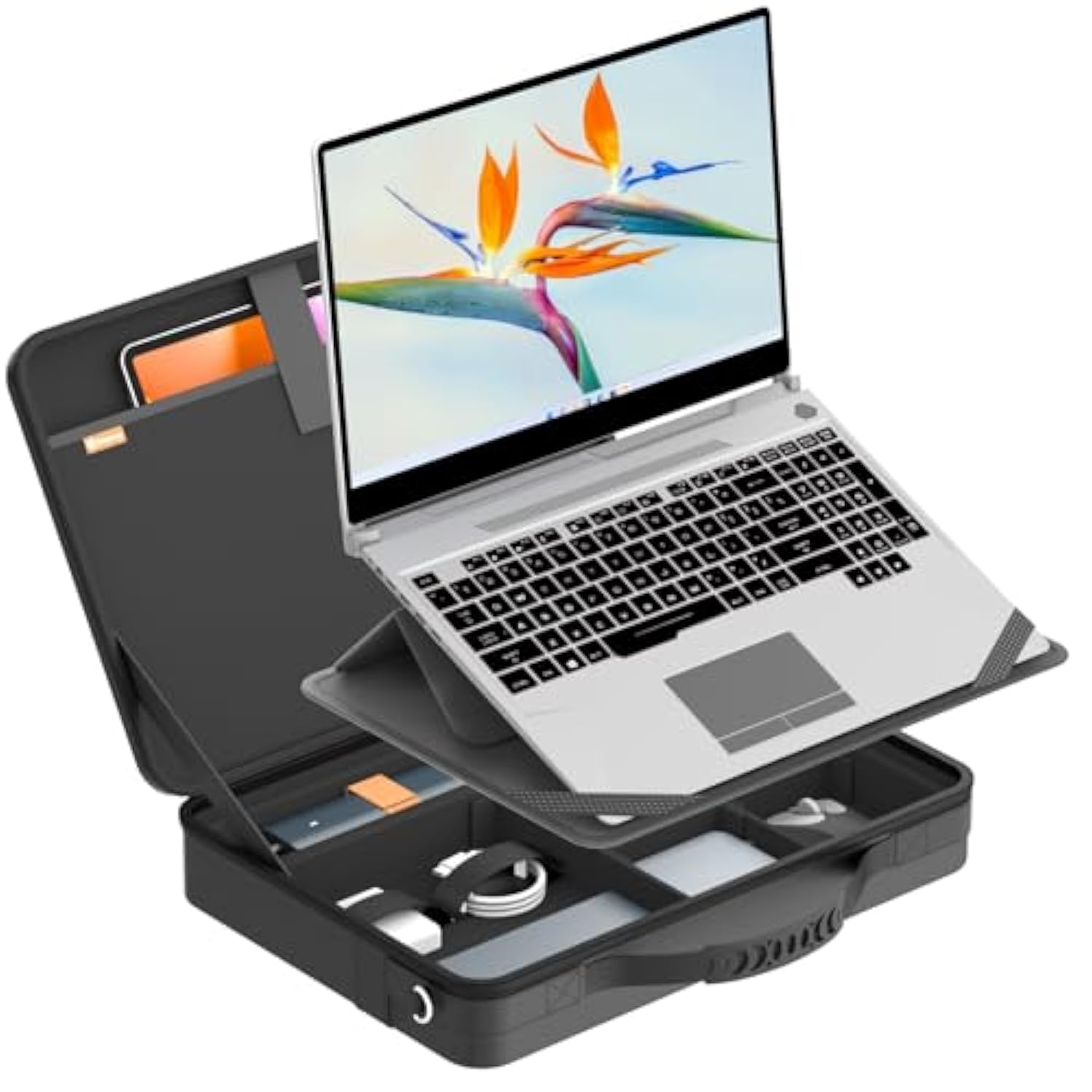 Smatree MobileBase Laptop Shoulder Case with Stand for 15.6-16 inch ASUS L510/P1512/M515/F515/ProArt P16, for ROG Zephyrus G16/M16/G15, for Chromebook Flip CM5/CX5, for ROG Flow X16 2023/2022 (A485S)