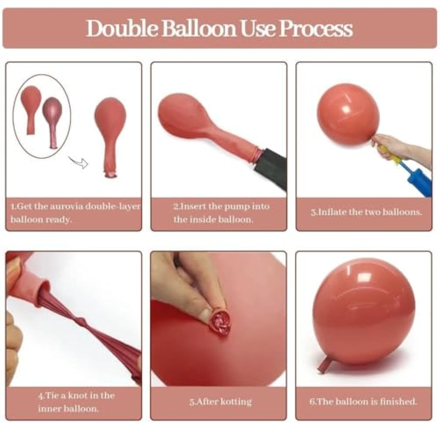 Dusty Pink Balloon Arch Kit Double Stuffed Blush Nude White Sand Balloons for Baby Shower Party
