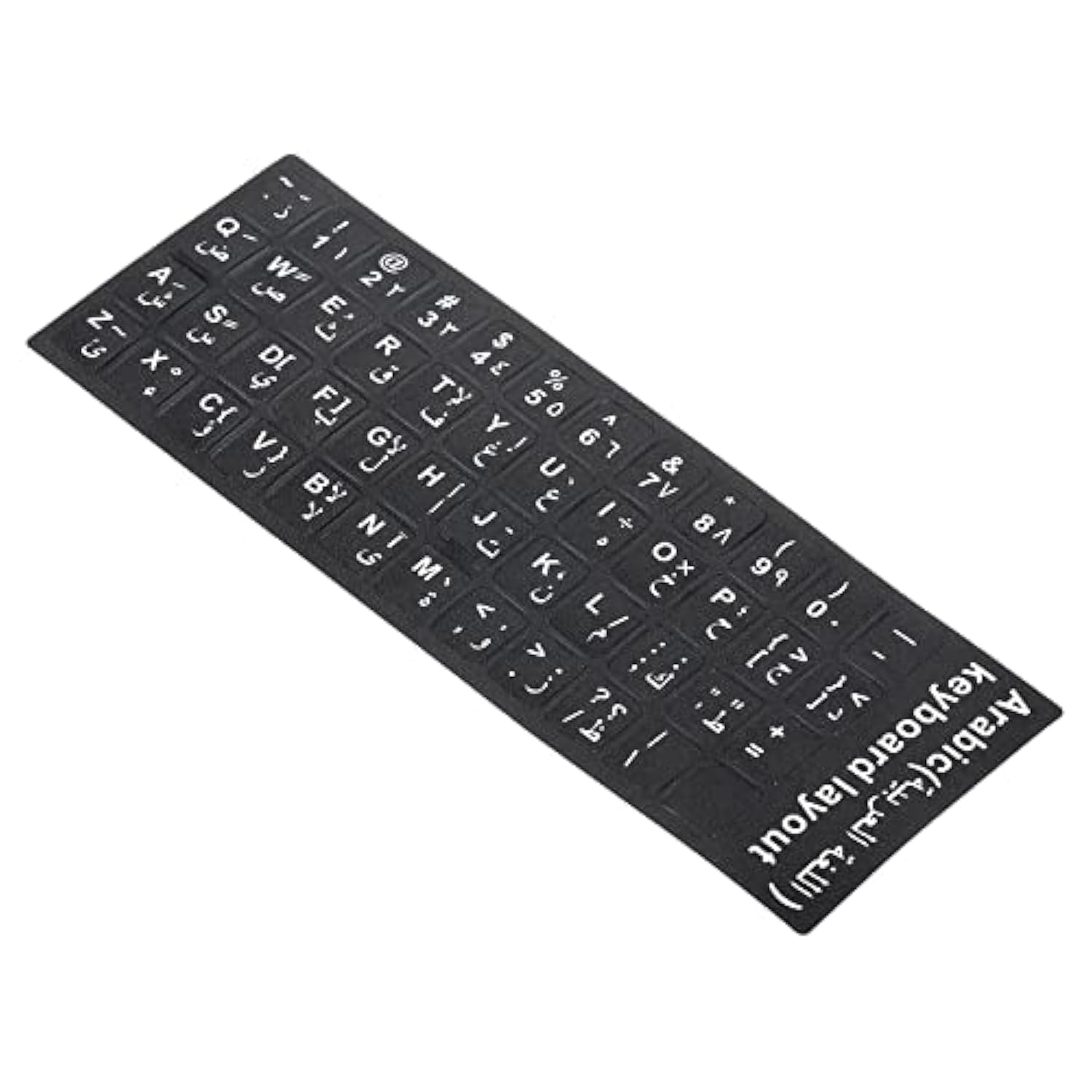 Arabic Keyboard Layout Stickers, 2 Pack Universal Keyboard Replacement Cover F