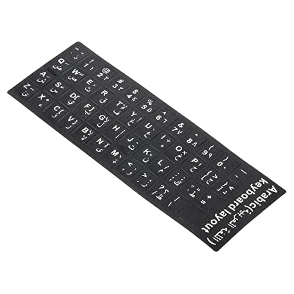 Arabic Keyboard Layout Stickers, 2 Pack Universal Keyboard Replacement Cover F