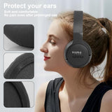Tune 600 Ear Pads Replacement Ear Cushions Compatible With Jbl Tune 600Btnc T500Bt T510Bt Tune 500 T450Bt Jr300 Jr300Bt Headphones High-Density Memory Foam Earpads Earmuffs Ear Cups Cover - Black