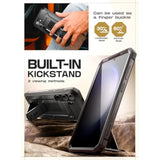 SUPCASE for Samsung Galaxy S24 Case with Stand [2 Front Frames] [Built-in Screen Protector & Belt-Clip] [Military-Grade Protection] Heavy Duty Rugged Kickstand Phone Case for Galaxy S24 6.2", Black